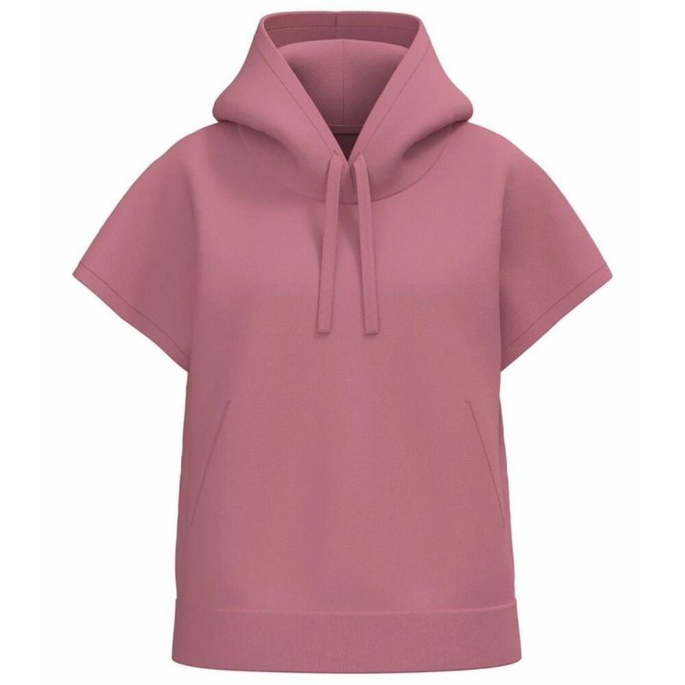 Native Spirit Womens/Ladies French Terry Short-Sleeved Hoodie / Antique Rose